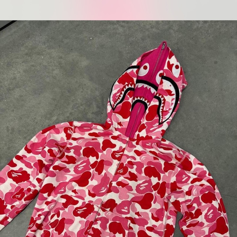 Pink Camouflage Shark Hoodie